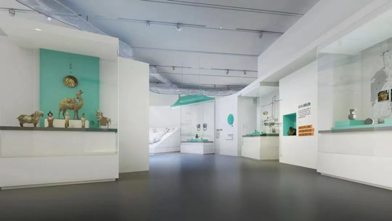 “运载千秋——新时代大运河重要考古成果展”展厅